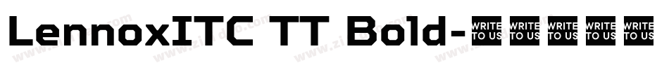 LennoxITC TT Bold字体转换